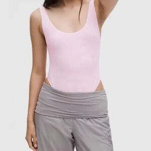 NWT Lululemon Wundermost Nulu Mesh Scoop-Back Sleeveless Thong Bodysuit